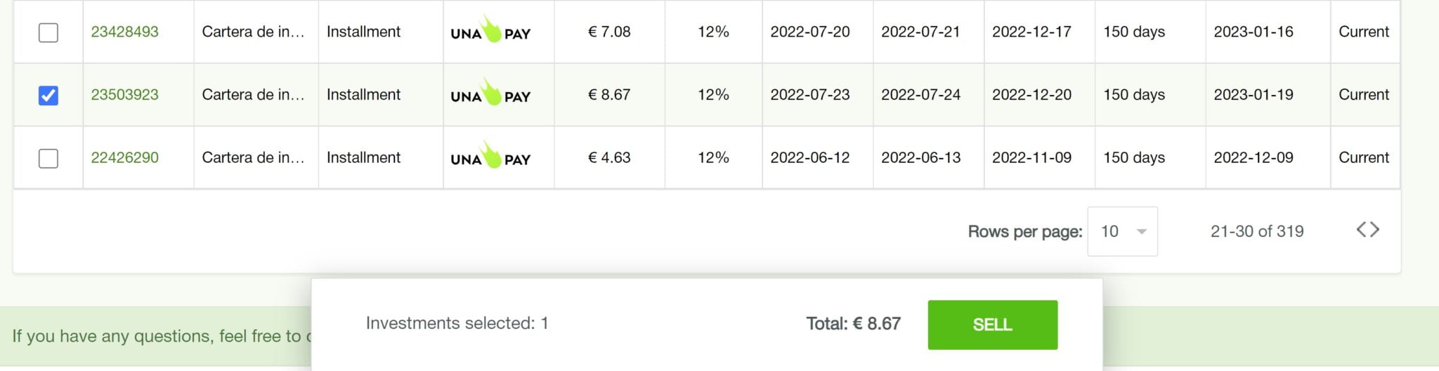 mercado secundario robocash