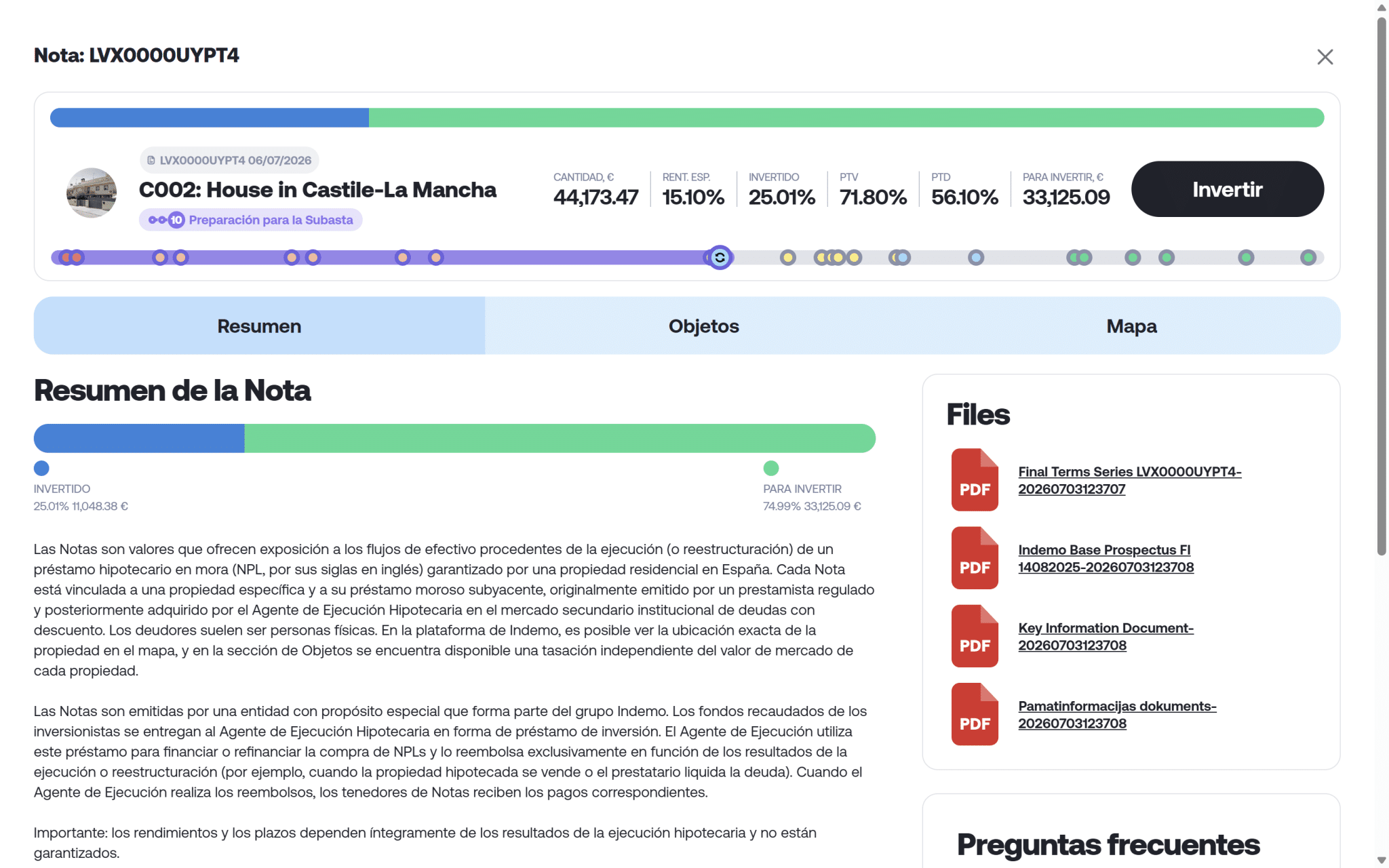 indemo informacion inversion